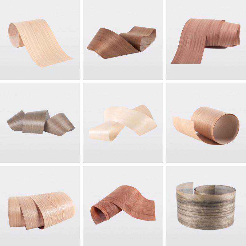 天然白橡实木木皮贴皮薄皮家具翻新桌门板音箱贴面模型饰面材料