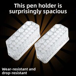 日式透明亚克力美甲收纳笔筒26孔大容量收纳美甲笔架桌面收纳工具