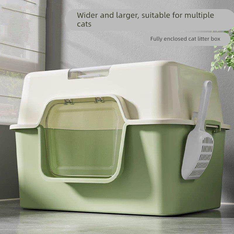 封闭式猫砂盆大号猫咪厕所隔臭防溅砂紫外线超大猫厕所特大猫