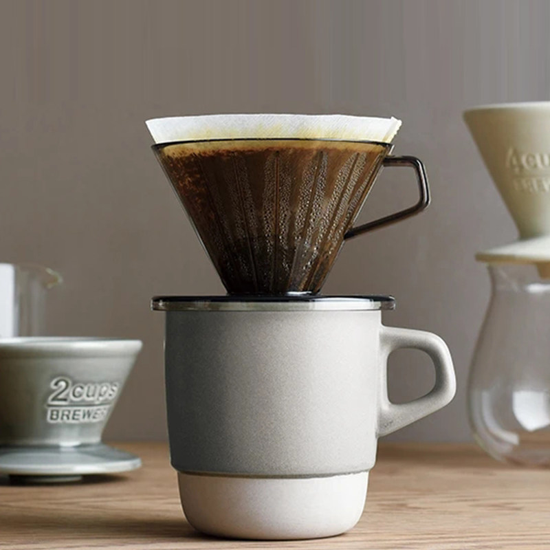 木木康康手冲咖啡套装v60树脂滤杯家用磨豆机滴滤壶玻璃分享壶