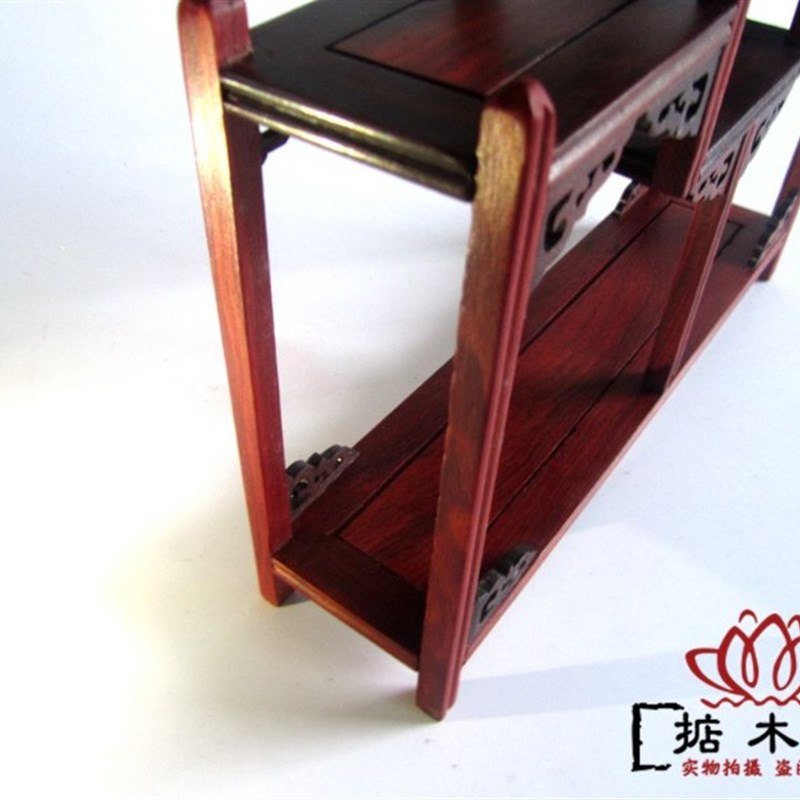 红木工艺品小博古架实木多宝架底座展示紫砂壶茶壶架子酸枝木摆件
