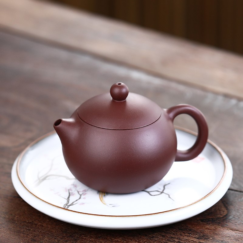 小号紫砂壶球孔宜兴半手工卡盖紫砂壶小容量西施壶功夫茶壶170ml