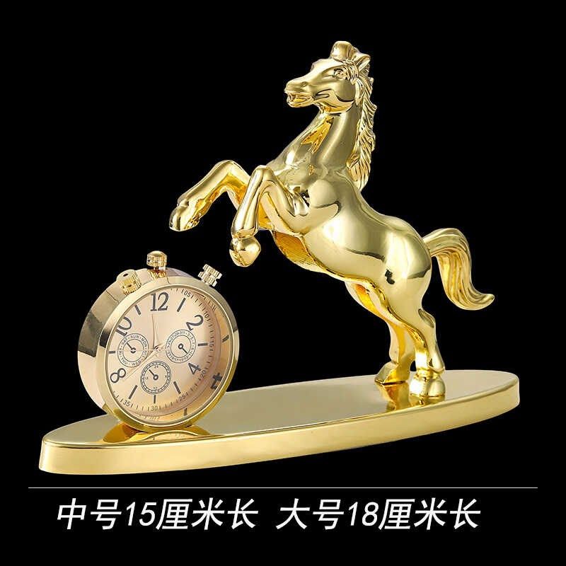 汽车车内车载香水鹿车上装饰品摆件新款高档小车合金马工艺品用品