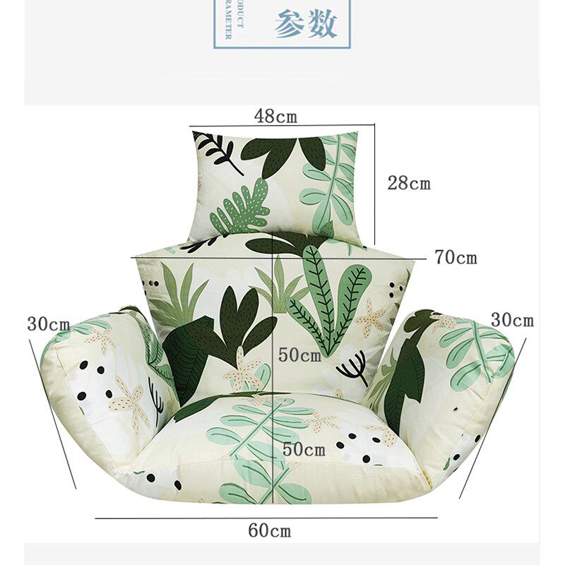 吊篮椅垫子垫吊坐篮大号可拆洗单人摇篮摇椅垫子秋千加厚四季靠垫