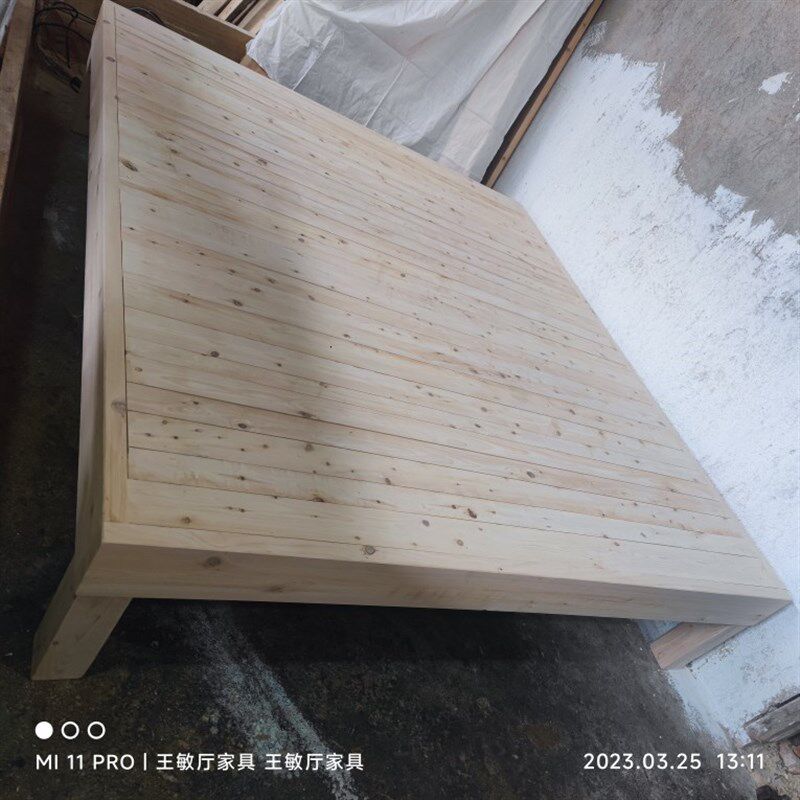 定制香柏木床实木床无床头无靠背牢固床板原木榻榻米王敏厅家