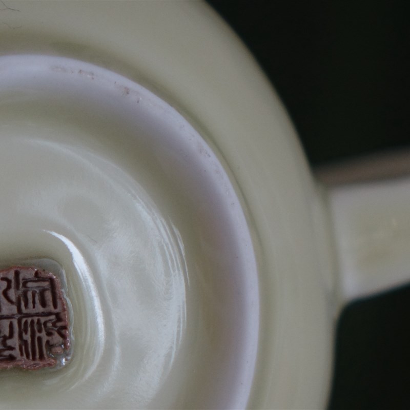 【婺州窑】芭蕉同心杯瓷陶茶杯带盖马过滤泡茶杯带克杯花茶杯子