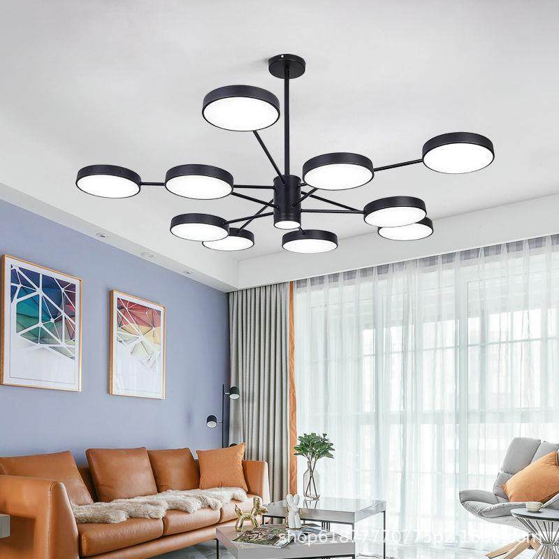 北欧客厅吊灯新款现代简约书房卧室灯创意个性家用马卡龙餐厅吊灯