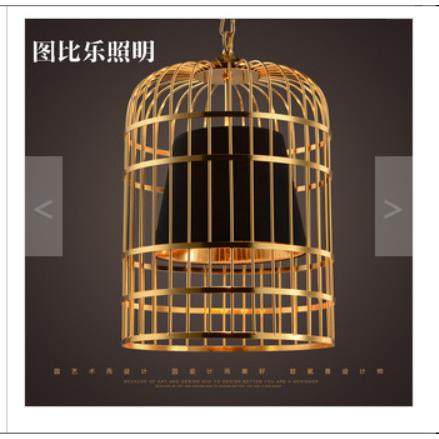 现代新中式铁艺鸟笼吊灯餐厅火锅店个性创意灯笼茶楼过道led灯具