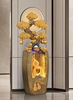 新款热销风水轮流水生财摆件循环水景观客厅装饰招财乔迁新居礼∑