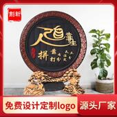 炭雕客厅玄关装 饰品电视柜家居酒柜卧室中式 创意书房桌工艺品摆件