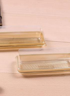 A145-55PET吸塑盒长条西点盒烘焙面包盒蛋卷包装盒3600套/箱起批