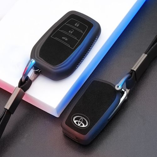 适用于丰田卡罗拉车钥匙包套17款凯美瑞锐志双擎雷凌荣放折叠套扣