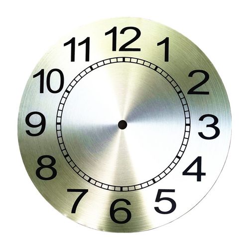 PVC表盘钟表数字盘铝制石英钟盘机芯挂钟DIY配件学生手工材料新品