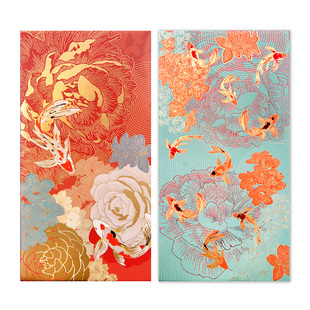 手心里新婚烫金万元红包袋结婚满月用利是封婚礼定制高档创意个性