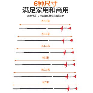 管道疏通器通下水道下水道疏通神抓四爪取物器通厨房马桶地漏