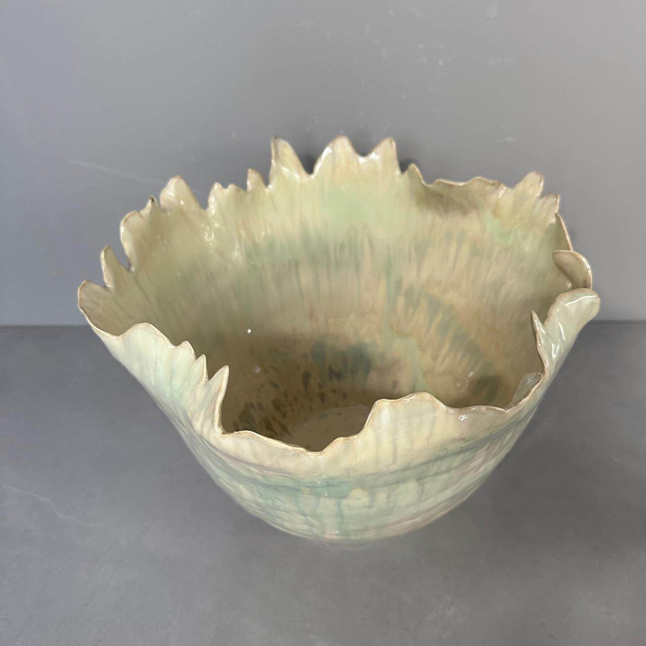 中古风现代手工拈花创意陶瓷花瓶样板房间摆件客厅白色装饰品花器