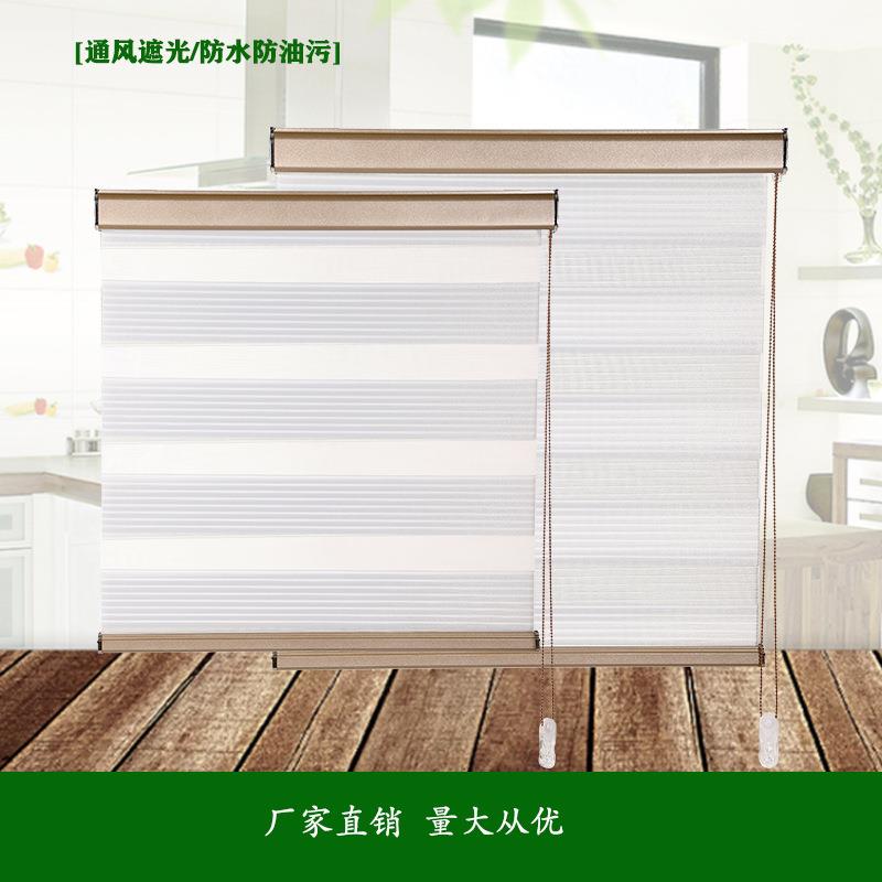 电动窗帘厂家小七折遮光柔纱帘办公室窗帘遮光窗帘成品
