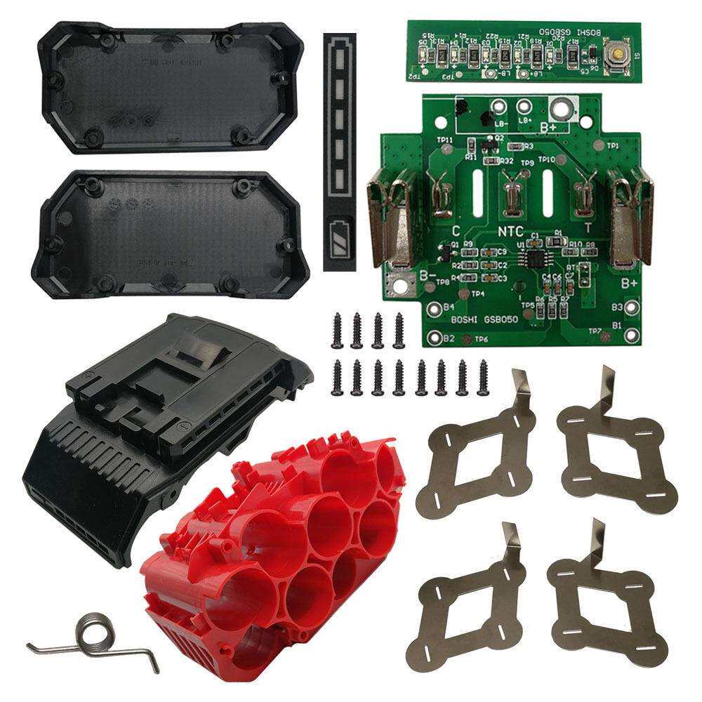 21700 BAT618 10芯锂离子电池塑料外壳PCB充电保护电路板外壳