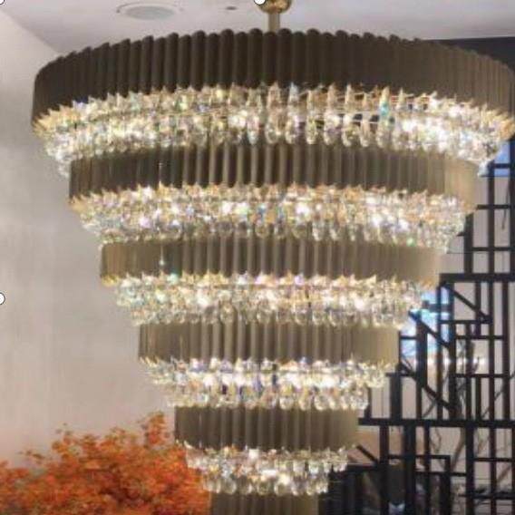 后现代奢华吊灯豪华酒店大堂别墅复式楼中楼工程豪华水晶吊灯