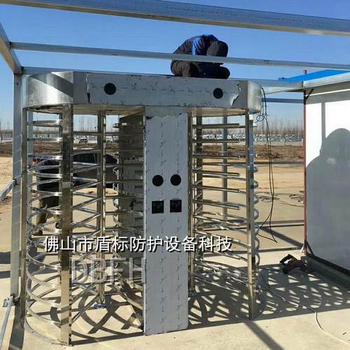 成品不锈钢逆时针转向单向通道门监狱旋转闸门工地刷卡全高栅栏们