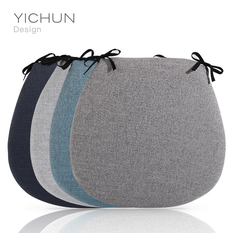 餐桌椅子坐垫家用记忆棉垫子加厚凳子马蹄形温莎椅座垫屁股垫屁垫