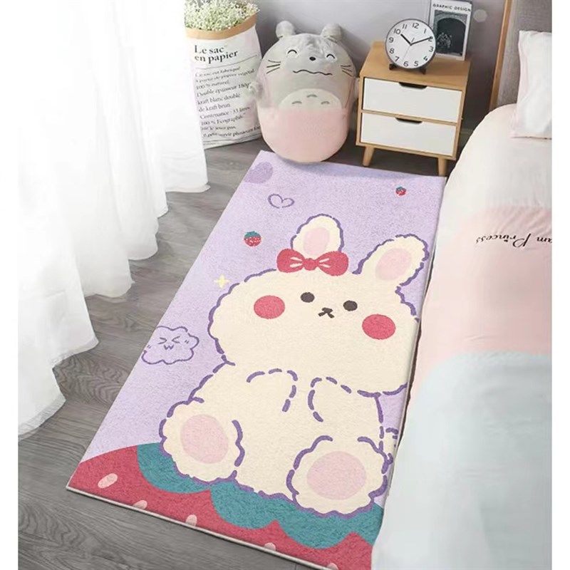床边卡通地毯地垫儿童玩耍卧室加厚防滑耐脏可机洗爬行垫,居家布艺,床边毯,淘宝优惠券,粉丝福利购,淘宝优惠卷