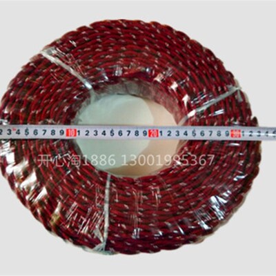 电线 双绞线 电线 麻花线 复古电线两芯双绞布电线 2*64芯布花线