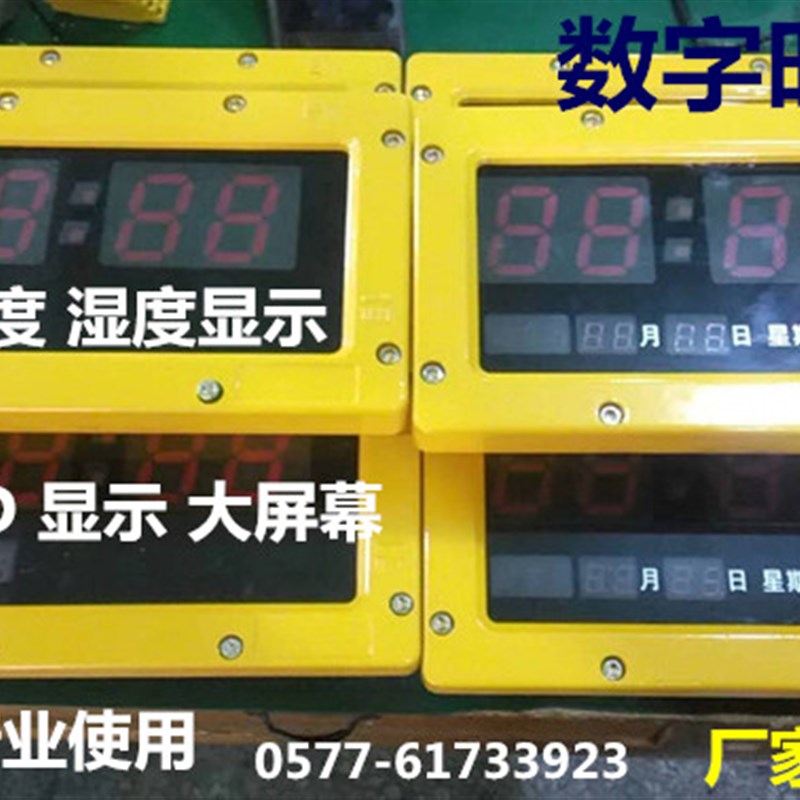 天鹤BSZ防爆数字钟数显式电子钟工业用壁挂式防爆石英钟挂钟