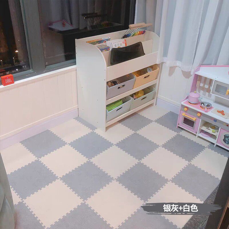 宝宝爬行垫泡沫拼室地垫绒面室内客厅儿童爬爬垫卧接地垫
