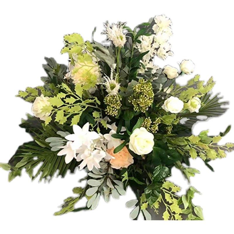 森系仿真装饰花婚礼道具摆件舞台布置花点花球花排挂饰花艺背景板