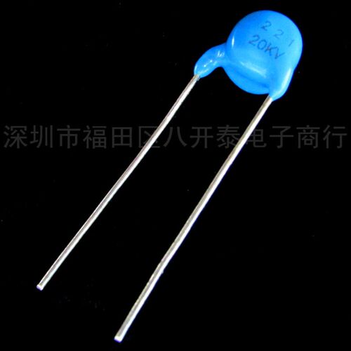 20KV221 220PF/20KV 221 20KV 220PF 高压瓷片陶瓷电容 100个43元