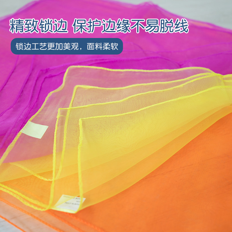 卡乐咪早教儿童婴统训练巾具纱巾器材大丝道体能游戏玩具感儿彩带