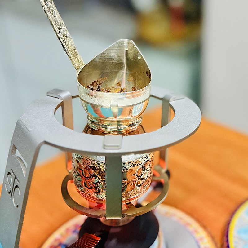 sonay咖啡壶 土耳其进口紫铜复古风欧式挂耳手冲手工刻花收藏礼品