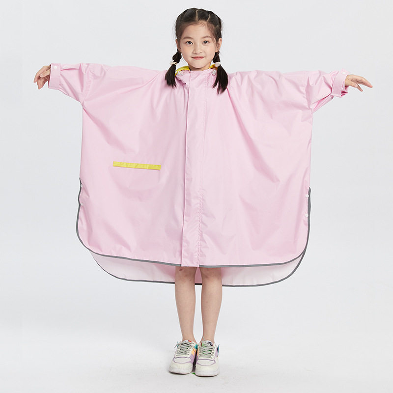 儿童雨衣斗篷式女童上学带书男身幼儿园小包生宝宝全童雨披潮