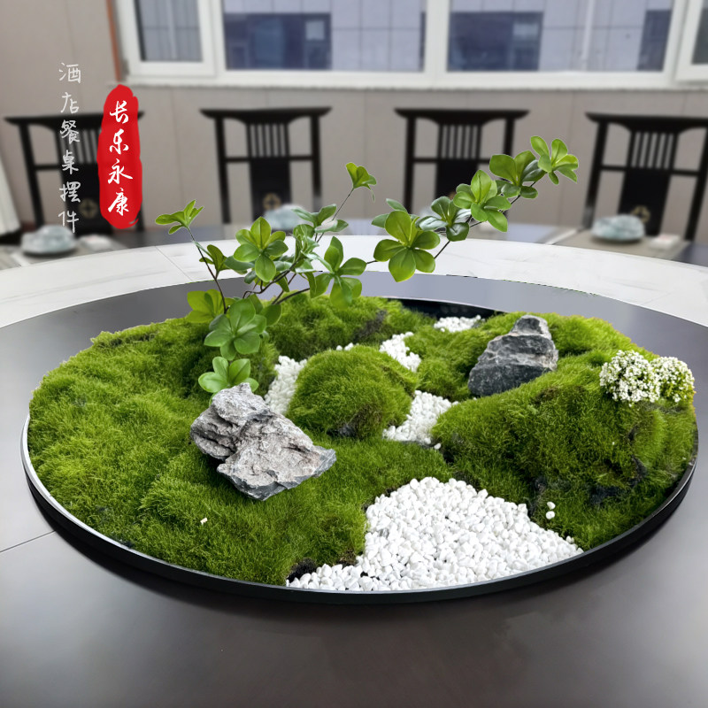 酒店饭店餐桌中间转盘摆件桌花大圆桌中间景观造景装饰品摆花摆设,家居饰品,仿真花/假花,淘宝优惠券,粉丝福利购,淘宝优惠卷