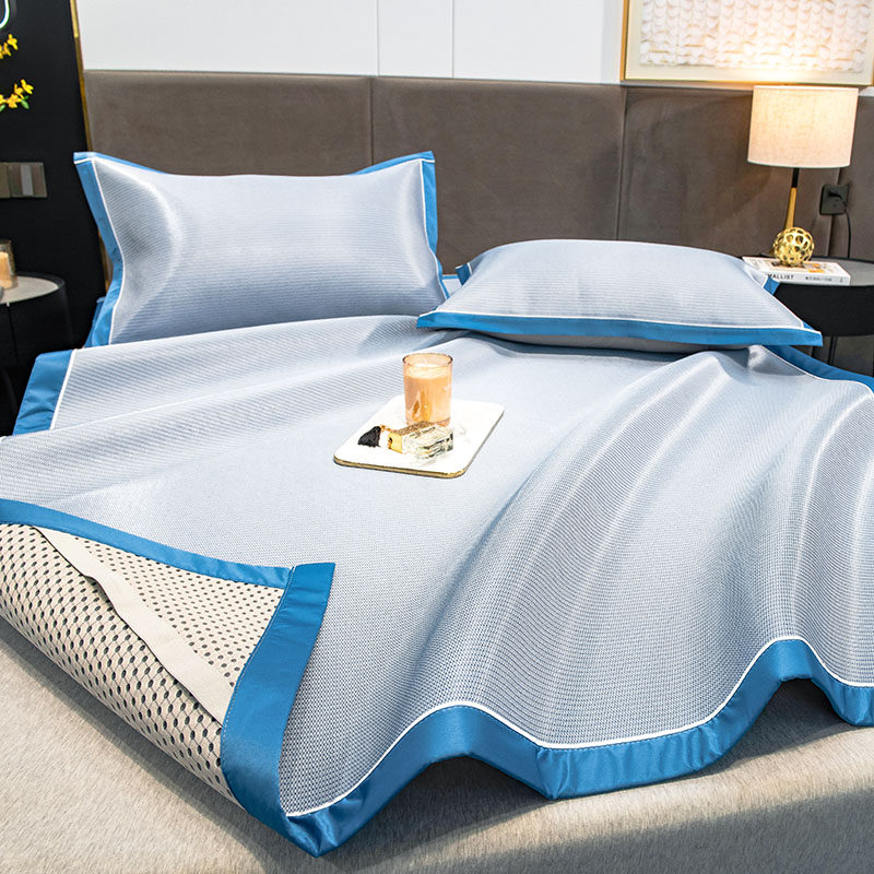 丝丝美夏季碳光冰丝凉席可折叠床垫可水洗机洗纯色空调席,床上用品,冰丝席,淘宝优惠券,粉丝福利购,淘宝优惠卷