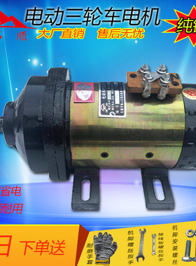 朝天电机厂涌胜电动三轮车窑厂板车拉坯工程车电机配件48v60v1000