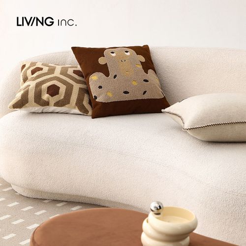 LIVING inc.动物王国 可爱动物艺术抱枕客厅沙发靠垫儿童房靠枕
