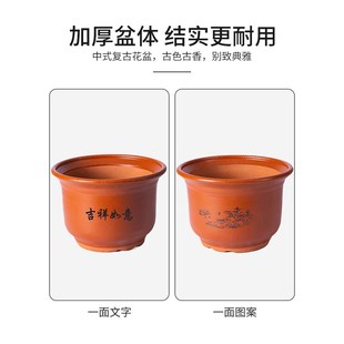 花盆陶瓷大号家用陶土粗陶多肉绿萝盆景花盆阳台紫砂落地花盆