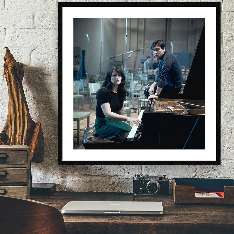 Martha Argerich 阿格里奇古典钢琴家音乐家琴房教室有框装饰挂画