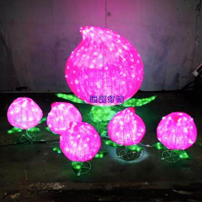 LED灯光节滴胶桃子造型灯发光树景观灯鹿动物植物造型灯草坪灯