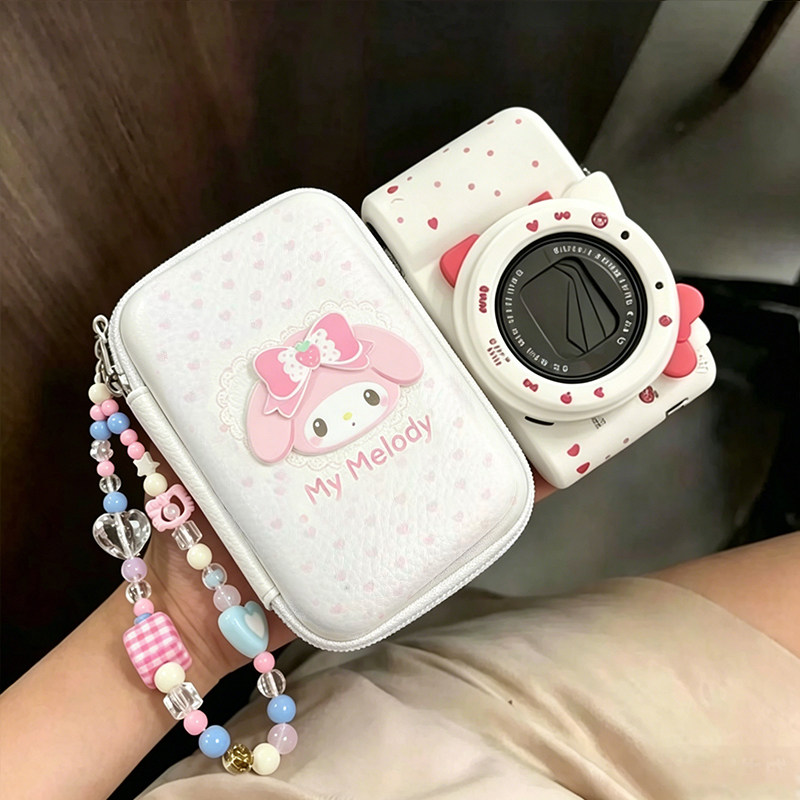 软萌日系少女心小美小羊硬壳相机包手提便携随身带防摔ccd收纳包