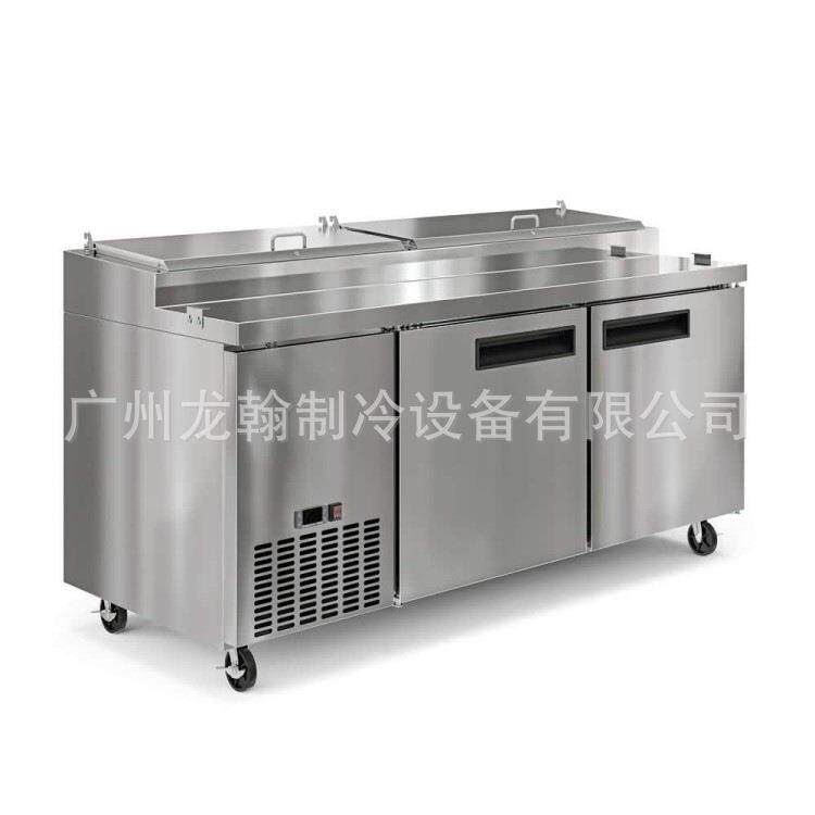 欧款风冷不锈钢披萨柜冷藏操作台撒料三文治沙拉柜冷藏工作台