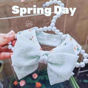 纸样制图猫咪狗狗diy领巾围脖蝴蝶结口水围兜可爱饰品小型犬围嘴