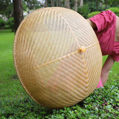 越南竹编餐桌罩大号菜罩防苍蝇罩子中式水果罩细孔饭菜罩竹制品