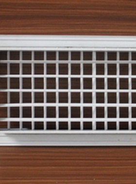 双层百叶可调铝合金中央空调风管机格栅出风口盘管机冷风机送风口