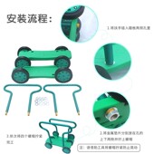 感统训练器材儿童双人踩踏车脚踏协力车身体平衡六轮体育玩具器械