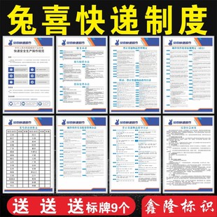 兔喜快递超市制度牌理禁止寄递物品快递公司管管理快递服务承诺