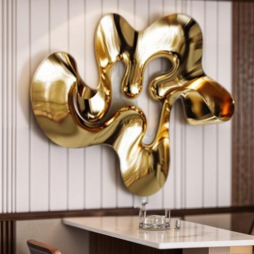 创意扭曲雕塑模型3D壁挂饰电视沙发背景墙上装饰壁画简约现代新品