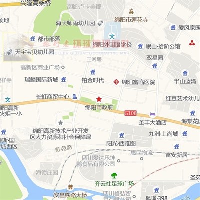 超大巨幅 绵阳市区地图订制定做 城市城区海报2021新版装饰画芯